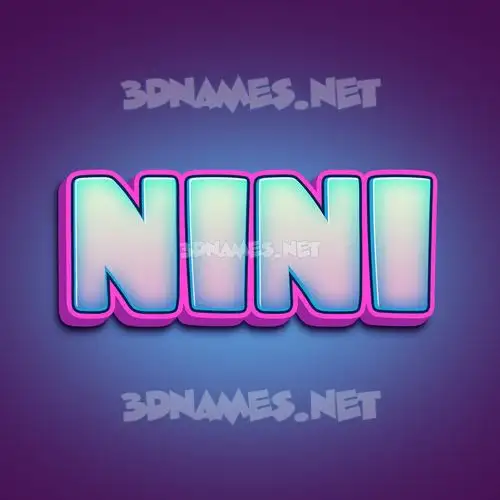 nini in Phat Purple style - 3D name wallpaper nini in Phat Purple style - 3D name wallpaper
