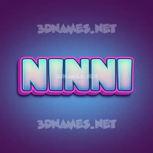 ninni in Phat Purple style - 3D name wallpaper ninni in Phat Purple style - 3D name wallpaper