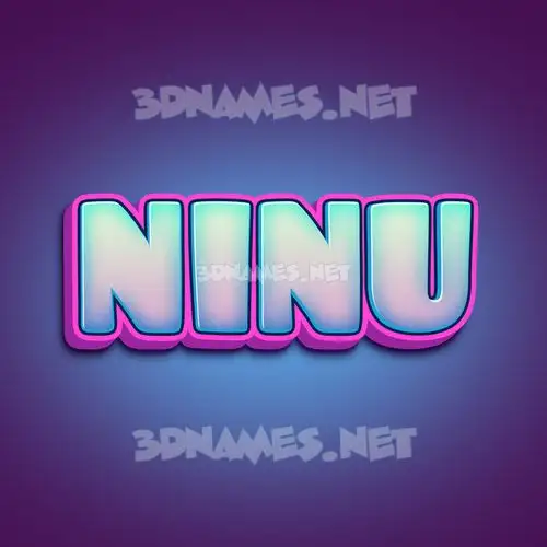 ninu in Phat Purple style - 3D name wallpaper ninu in Phat Purple style - 3D name wallpaper