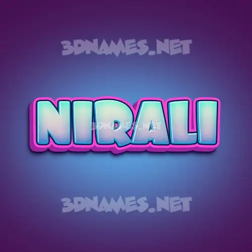 nirali in Phat Purple style - 3D name wallpaper nirali in Phat Purple style - 3D name wallpaper