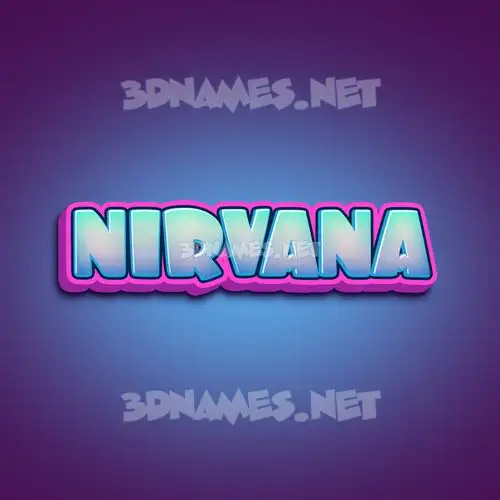 nirvana in Phat Purple style - 3D name wallpaper nirvana in Phat Purple style - 3D name wallpaper