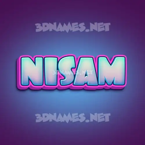 nisam in Phat Purple style - 3D name wallpaper nisam in Phat Purple style - 3D name wallpaper