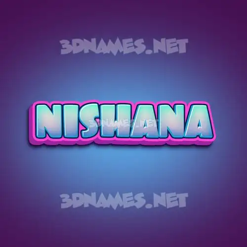 nishana in Phat Purple style - 3D name wallpaper nishana in Phat Purple style - 3D name wallpaper