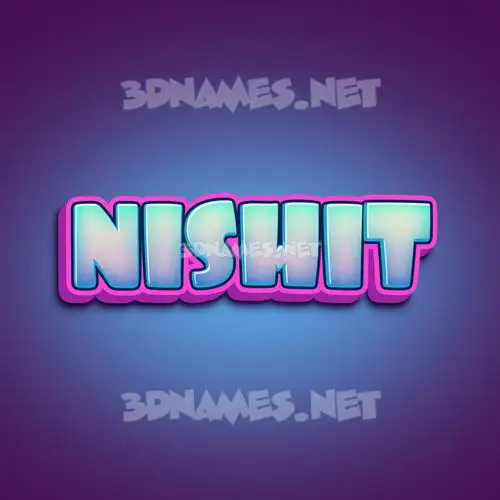 nishit in Phat Purple style - 3D name wallpaper nishit in Phat Purple style - 3D name wallpaper