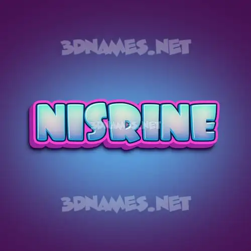 nisrine in Phat Purple style - 3D name wallpaper nisrine in Phat Purple style - 3D name wallpaper
