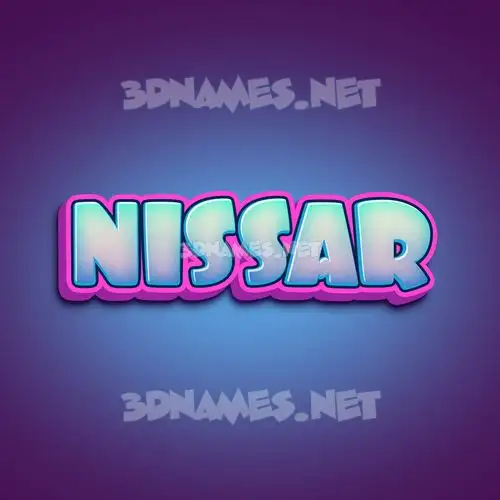 nissar in Phat Purple style - 3D name wallpaper nissar in Phat Purple style - 3D name wallpaper