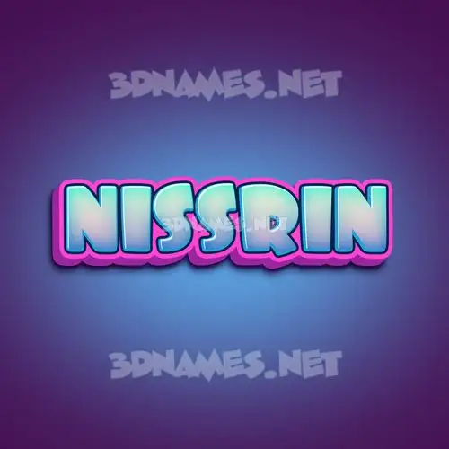 nissrin in Phat Purple style - 3D name wallpaper nissrin in Phat Purple style - 3D name wallpaper