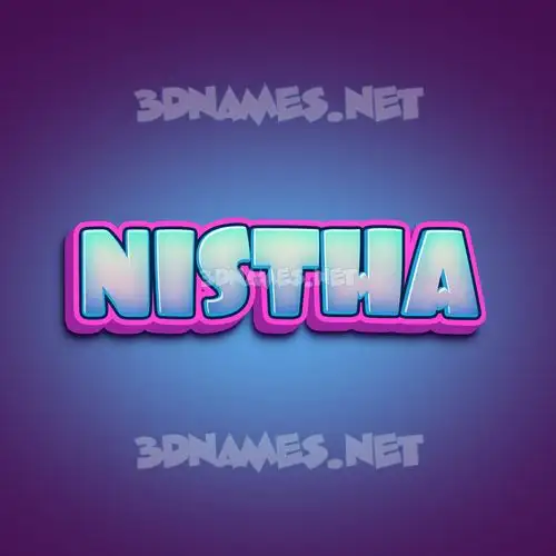 nistha in Phat Purple style - 3D name wallpaper nistha in Phat Purple style - 3D name wallpaper