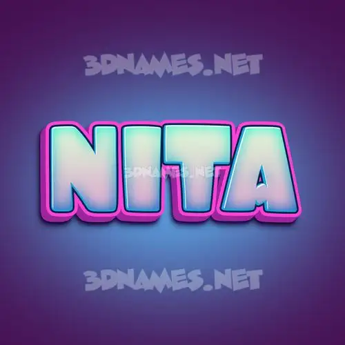nita in Phat Purple style - 3D name wallpaper nita in Phat Purple style - 3D name wallpaper