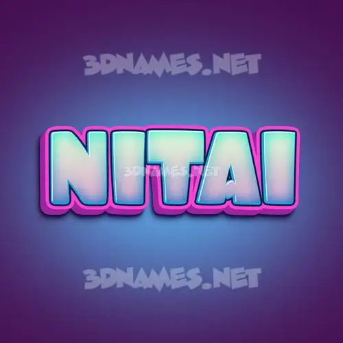 nitai in Phat Purple style - 3D name wallpaper nitai in Phat Purple style - 3D name wallpaper