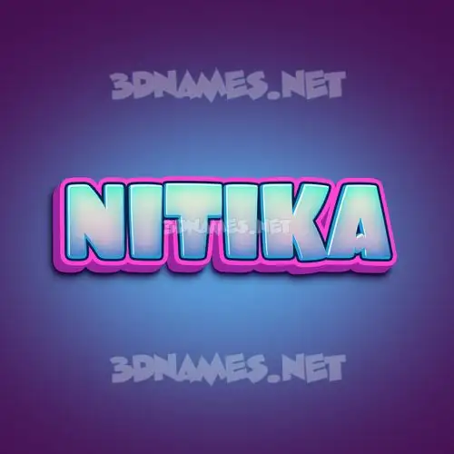 nitika in Phat Purple style - 3D name wallpaper nitika in Phat Purple style - 3D name wallpaper
