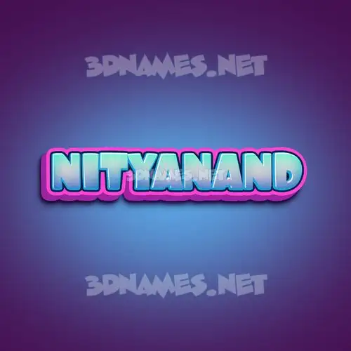 nityanand in Phat Purple style - 3D name wallpaper