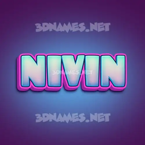 nivin in Phat Purple style - 3D name wallpaper nivin in Phat Purple style - 3D name wallpaper