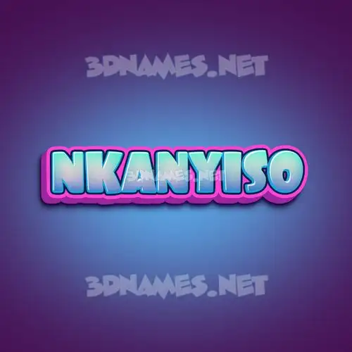 nkanyiso in Phat Purple style - 3D name wallpaper nkanyiso in Phat Purple style - 3D name wallpaper