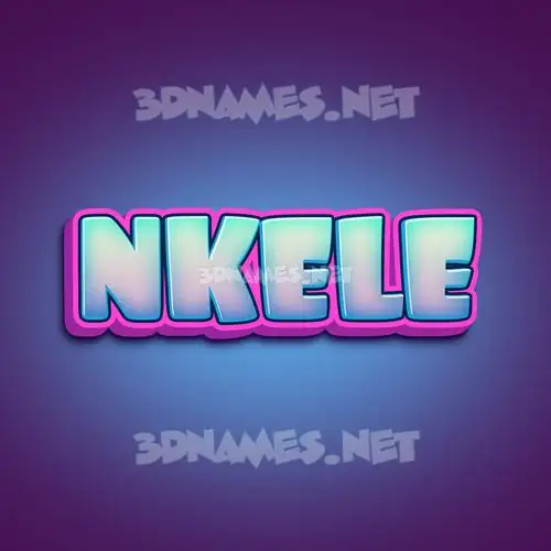nkele in Phat Purple style - 3D name wallpaper nkele in Phat Purple style - 3D name wallpaper