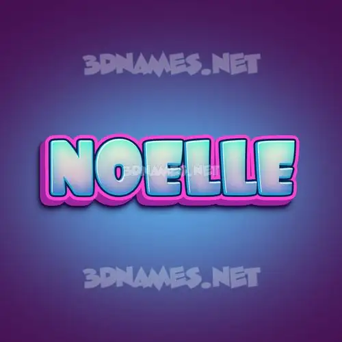 noelle in Phat Purple style - 3D name wallpaper