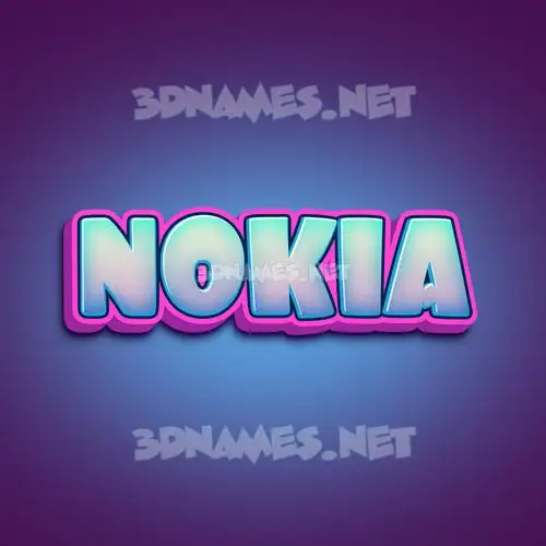 nokia in Phat Purple style - 3D name wallpaper nokia in Phat Purple style - 3D name wallpaper