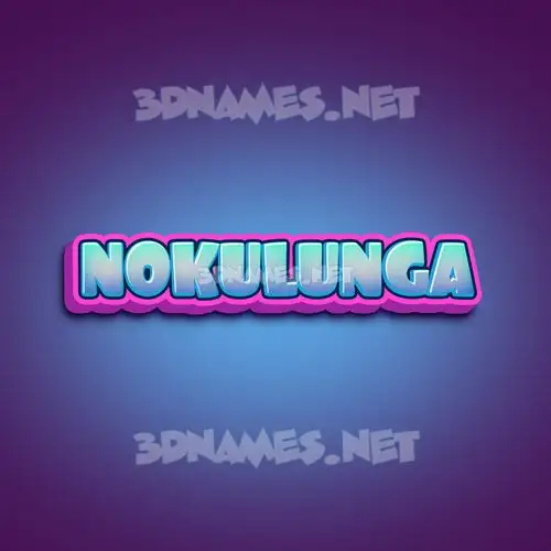 nokulunga in Phat Purple style - 3D name wallpaper