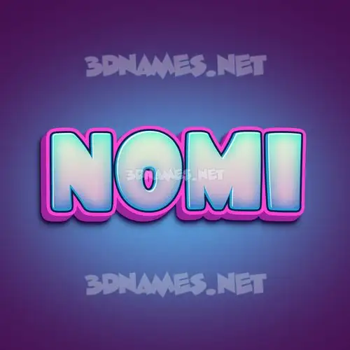 nomi in Phat Purple style - 3D name wallpaper nomi in Phat Purple style - 3D name wallpaper