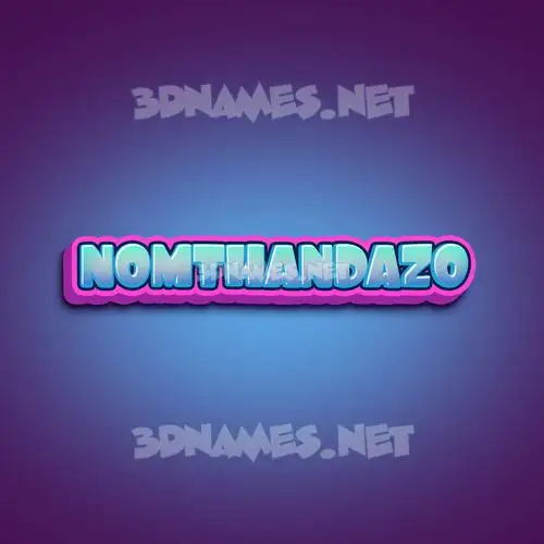 nomthandazo in Phat Purple style - 3D name wallpaper nomthandazo in Phat Purple style - 3D name wallpaper