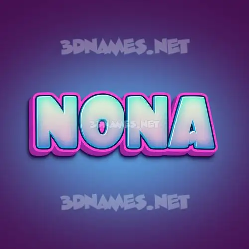 nona in Phat Purple style - 3D name wallpaper nona in Phat Purple style - 3D name wallpaper