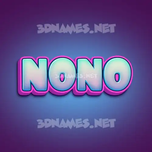 nono in Phat Purple style - 3D name wallpaper