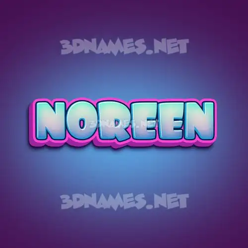 noreen in Phat Purple style - 3D name wallpaper