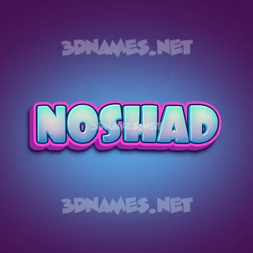 noshad in Phat Purple style - 3D name wallpaper noshad in Phat Purple style - 3D name wallpaper
