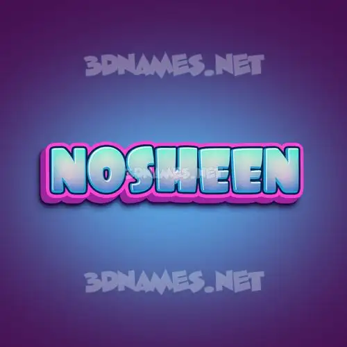 nosheen in Phat Purple style - 3D name wallpaper nosheen in Phat Purple style - 3D name wallpaper