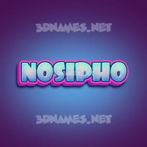 nosipho in Phat Purple style - 3D name wallpaper nosipho in Phat Purple style - 3D name wallpaper
