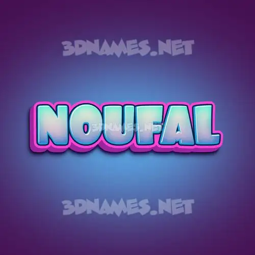 noufal in Phat Purple style - 3D name wallpaper noufal in Phat Purple style - 3D name wallpaper