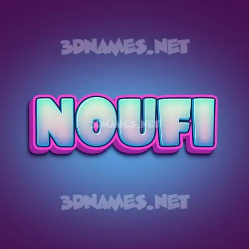 noufi in Phat Purple style - 3D name wallpaper noufi in Phat Purple style - 3D name wallpaper