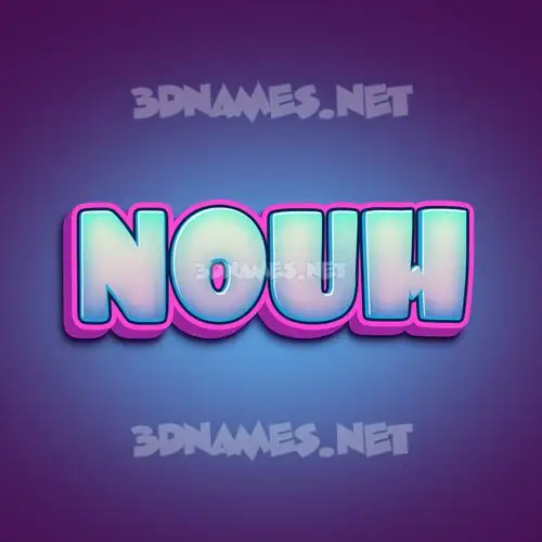 nouh in Phat Purple style - 3D name wallpaper nouh in Phat Purple style - 3D name wallpaper