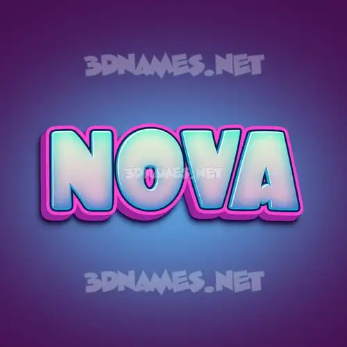 nova in Phat Purple style - 3D name wallpaper nova in Phat Purple style - 3D name wallpaper
