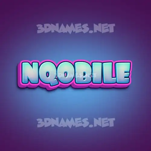 nqobile in Phat Purple style - 3D name wallpaper nqobile in Phat Purple style - 3D name wallpaper