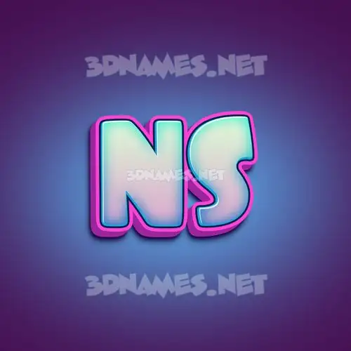 ns in Phat Purple style - 3D name wallpaper ns in Phat Purple style - 3D name wallpaper