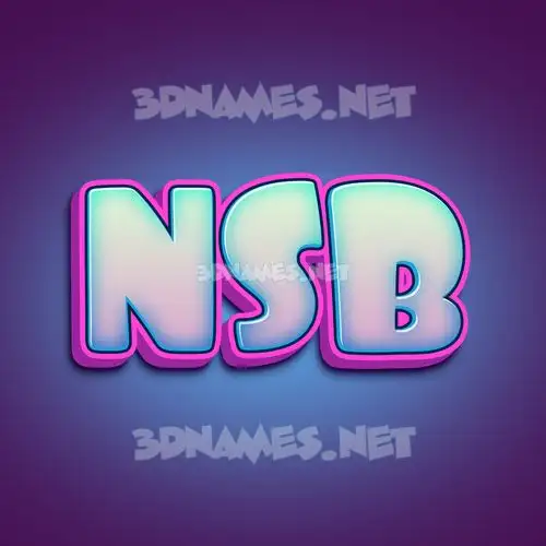 nsb in Phat Purple style - 3D name wallpaper nsb in Phat Purple style - 3D name wallpaper