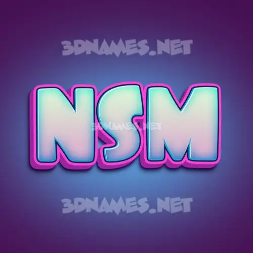 nsm in Phat Purple style - 3D name wallpaper nsm in Phat Purple style - 3D name wallpaper