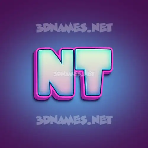 nt in Phat Purple style - 3D name wallpaper