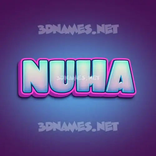 nuha in Phat Purple style - 3D name wallpaper nuha in Phat Purple style - 3D name wallpaper