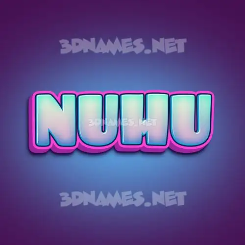 nuhu in Phat Purple style - 3D name wallpaper nuhu in Phat Purple style - 3D name wallpaper