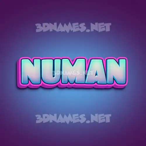 numan in Phat Purple style - 3D name wallpaper numan in Phat Purple style - 3D name wallpaper