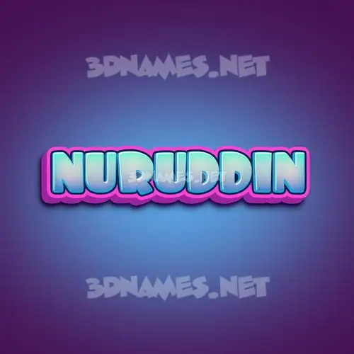 nuruddin in Phat Purple style - 3D name wallpaper nuruddin in Phat Purple style - 3D name wallpaper