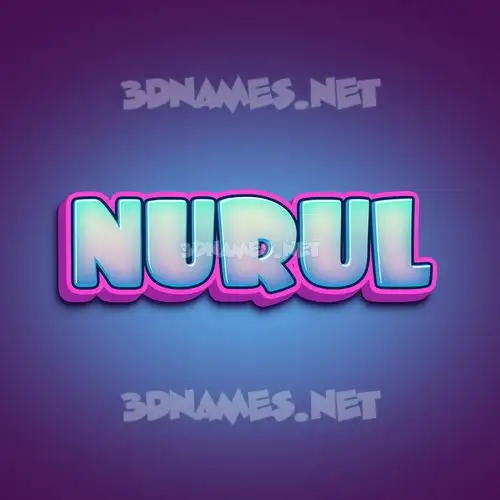 nurul in Phat Purple style - 3D name wallpaper nurul in Phat Purple style - 3D name wallpaper