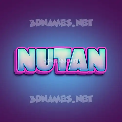 nutan in Phat Purple style - 3D name wallpaper nutan in Phat Purple style - 3D name wallpaper