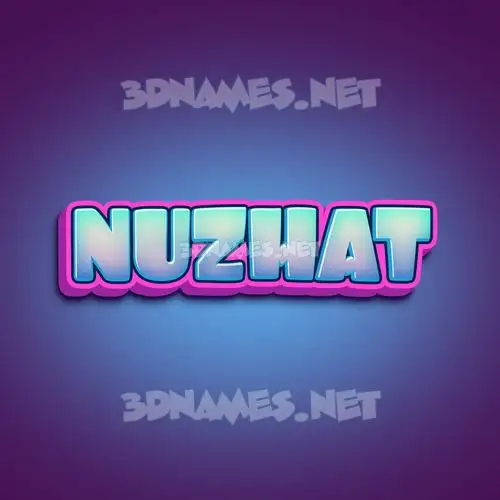 nuzhat in Phat Purple style - 3D name wallpaper nuzhat in Phat Purple style - 3D name wallpaper