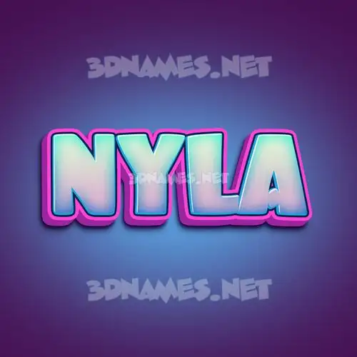 nyla in Phat Purple style - 3D name wallpaper nyla in Phat Purple style - 3D name wallpaper