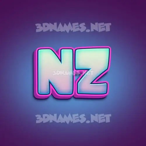nz in Phat Purple style - 3D name wallpaper nz in Phat Purple style - 3D name wallpaper