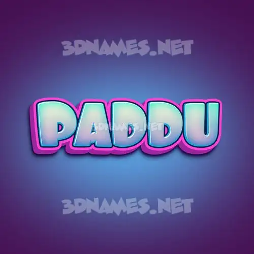 paddu in Phat Purple style - 3D name wallpaper paddu in Phat Purple style - 3D name wallpaper