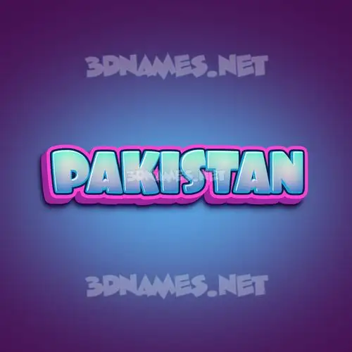 pakistan in Phat Purple style - 3D name wallpaper